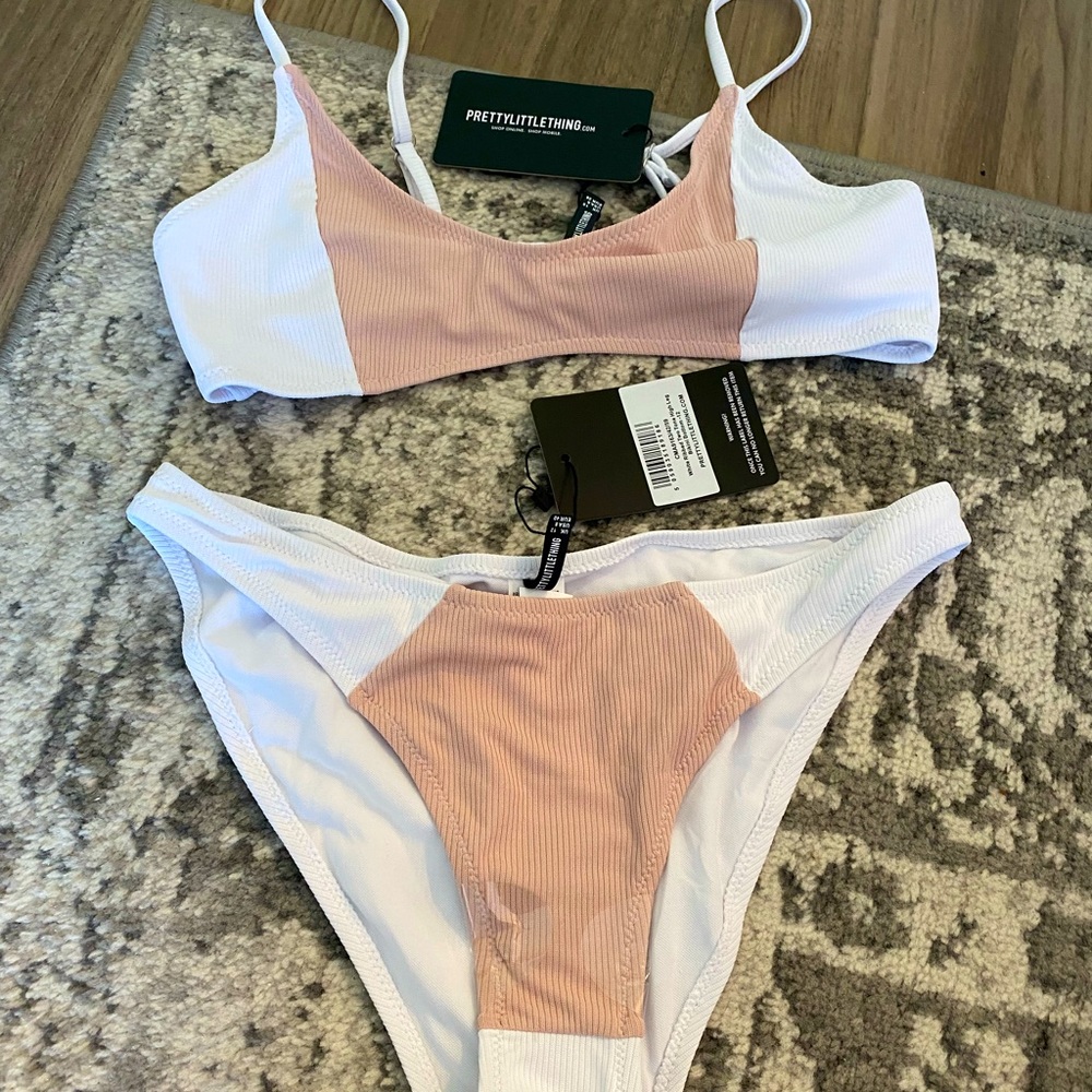 White and Nude Bikini set